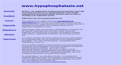 Desktop Screenshot of hypophosphatasie.net